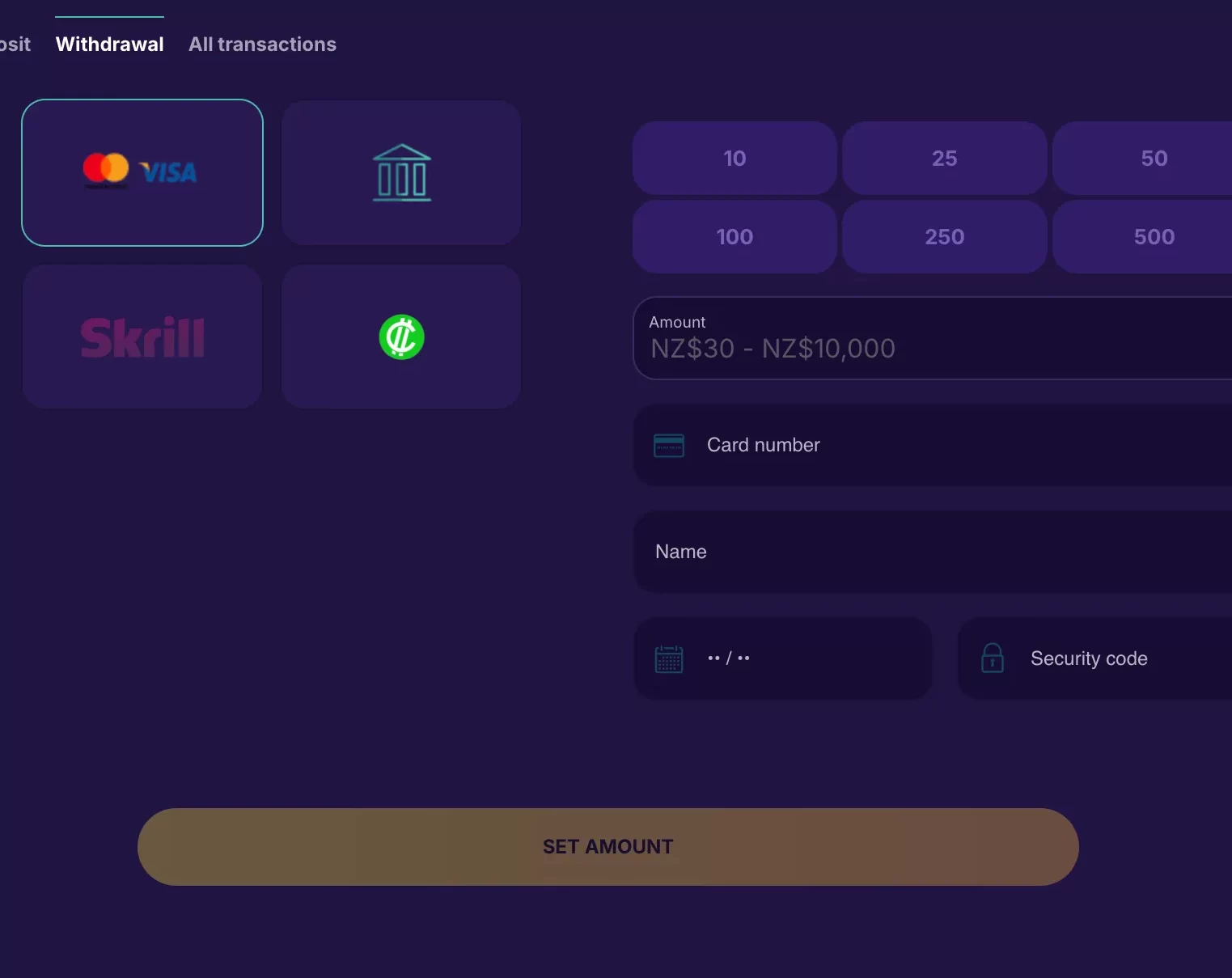 Spinbit Withdrawal